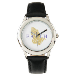 Kids Classic Watch-Hands of Prayer Faith Watch