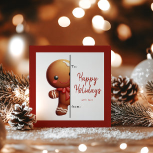 Kids Classroom Personalized Gingerbread Christmas Holiday Card