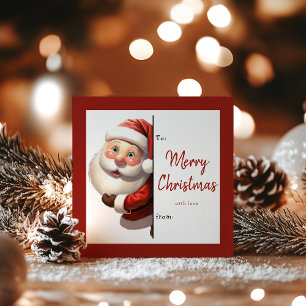 Kids Classroom Personalized Santa Christmas Holiday Card
