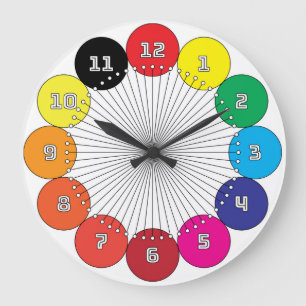 kids clock dial colorful
