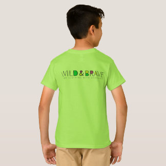 Kids clothing, wild and brave  T-Shirt