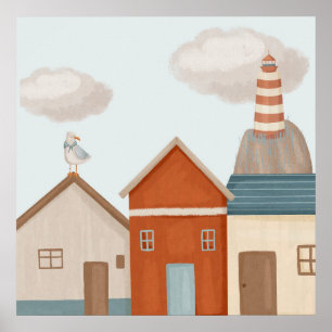 Kids Coastal Art Print