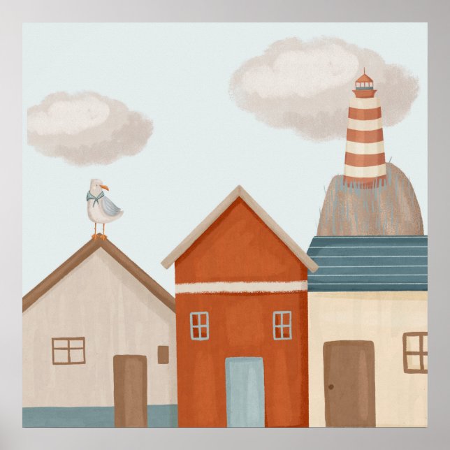 Kids Coastal Art Print (Front)