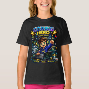 Kids Coding Shirt Coder STEM Hero