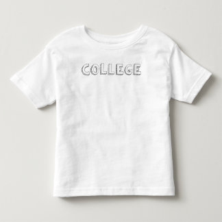 Kids College Humour T-Shirt - Hand Sketch Letterin
