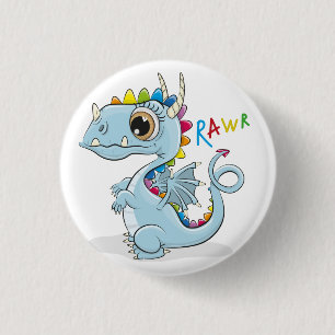 KIds Colorful Dragon Button