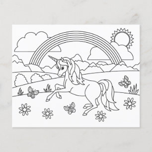 Kids Colour Me Unicorn Rainbow