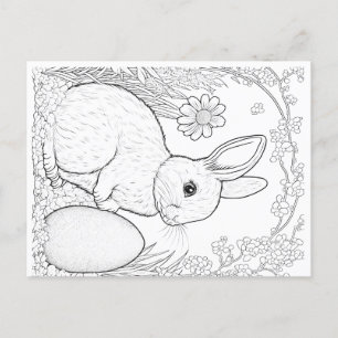 kids colour your own Easter card