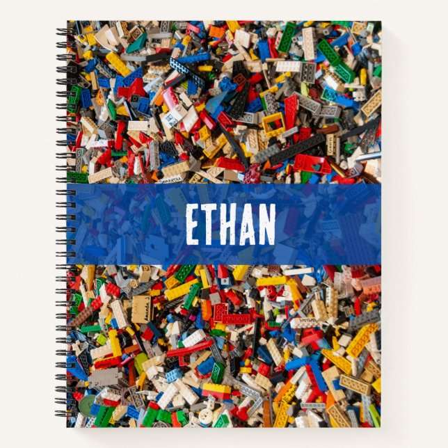 Kids Colourful and Unique Building Blocks Notebook (Front)