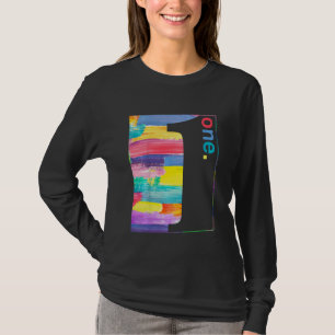Kids Colourful Number 1 One 1st Birthday Boys G T-Shirt