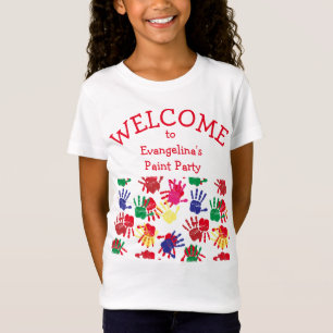 Kids Colourful Painted Handprints T-Shirt