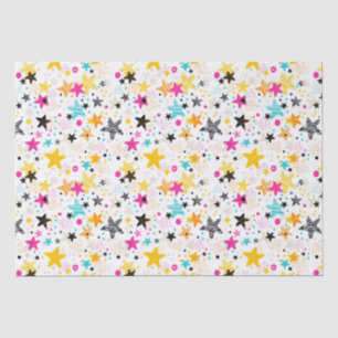 Kids Colourful Stars  Tissue Paper