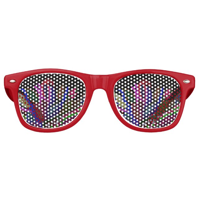 Kid's Colourful Undersea Retro Sunglasses (Front)