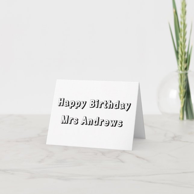 Kids Colouring card, Happy birthday teacher Card (Front)