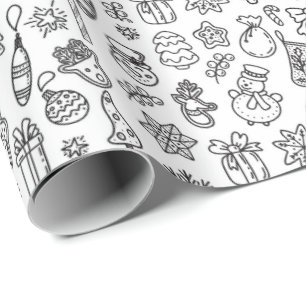 Kids Colouring Wrapping Paper