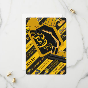 Kids Construction Clipart, Construction Party, Bab Save The Date