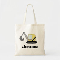Kids Construction Digger Excavator and Name Boys