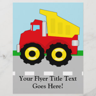 Kids Construction Dumptruck Flyer