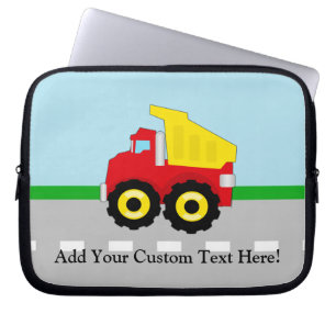 Kids Construction Dumptruck Laptop Sleeve