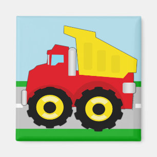 Kids Construction Dumptruck Magnet