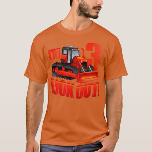 Kids Construction Truck 3rd Birthday Boy 3 Years O T-Shirt