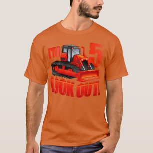 Kids Construction Truck 5th Birthday Boy 5 Years O T-Shirt
