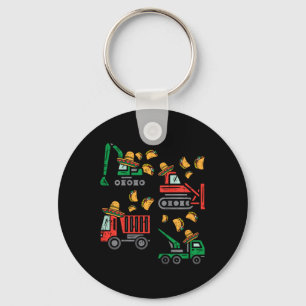 Kids Construction Truck Bulldozer Cinco De Mayo Ki Key Ring
