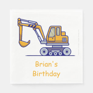 Kid's Construction Truck Napkin