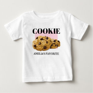Kids Cookie T-shirt, Personalised Cookie Baby T-Shirt