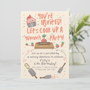 Kids Cooking Party Invitation