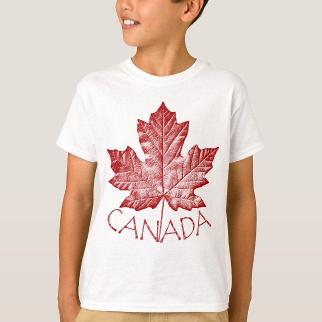 Kid's Cool Canada Sweatshirts Canada Souvenir Tops (Front)