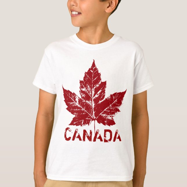 Kid's Cool Canada T-shirt Retro Canada Souvenir (Front)