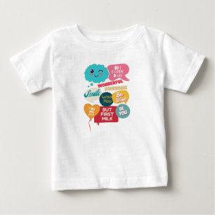 Kids Cool Cute Funny Motivational Sayings Words Baby T-Shirt