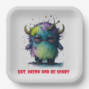 Kids Cool Halloween Themed Paper Plate