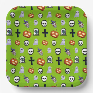 Kids Cool Halloween Themed Party Plates