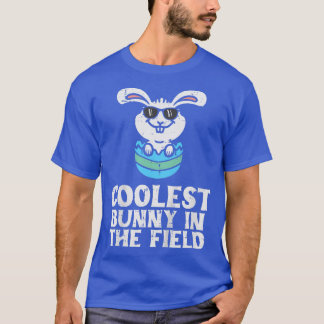 Kids Coolest Bunny In The Field Cute Toddler Boys  T-Shirt