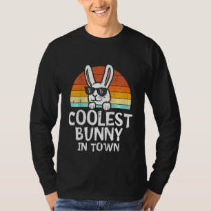 Kids Coolest Bunny In Town Sunglasses Toddler Boys T-Shirt