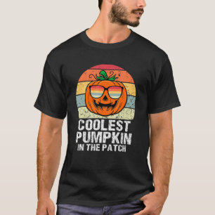 Kids Coolest Pumpkin In The Patch Boys Girls Hallo T-Shirt