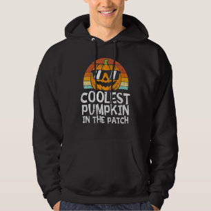 Kids Coolest Pumpkin In The Patch Toddler Boys Hal Hoodie