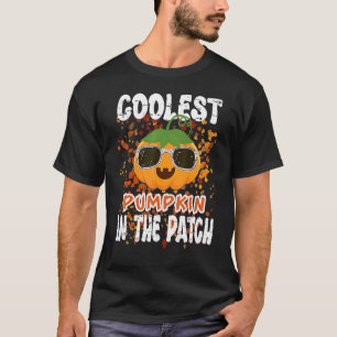 Kids Coolest Pumpkin In The Patch Toddler Boys Hal T-Shirt