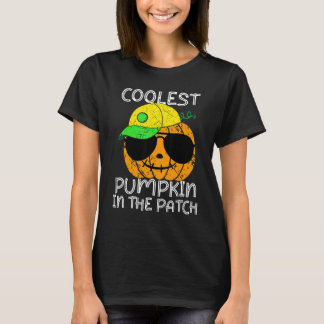 Kids Coolest Pumpkin In The Patch Toddler Boys Hal T-Shirt