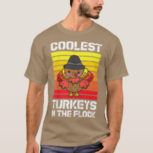 Kids Coolest Turkey In The Flock Toddler Boys Than T-Shirt