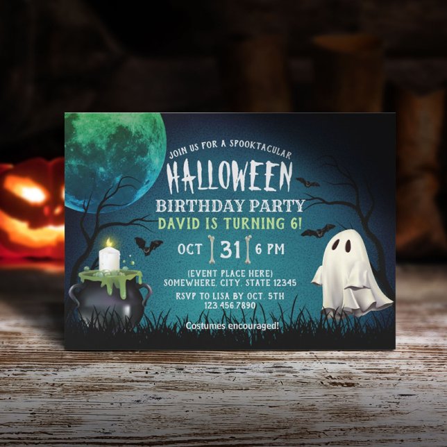 Kids Costume Halloween Birthday Party Invitation (Creator Uploaded)