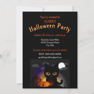 Kids Costume Halloween Party Invitation