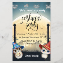 Kids costume party Halloween Invitation