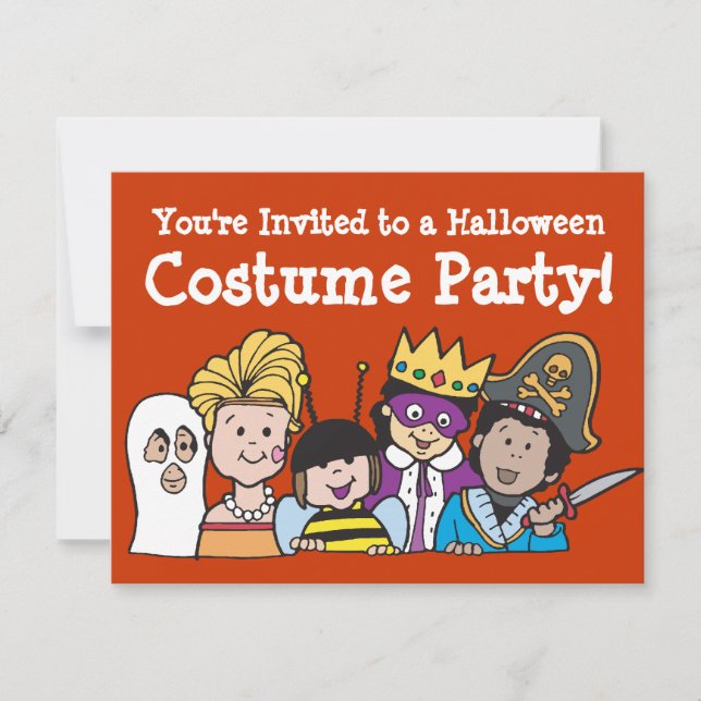 Kids Costume Party Invitations (Front)