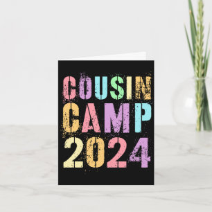 Kids cousin camp 2024 family vacation crew summer card