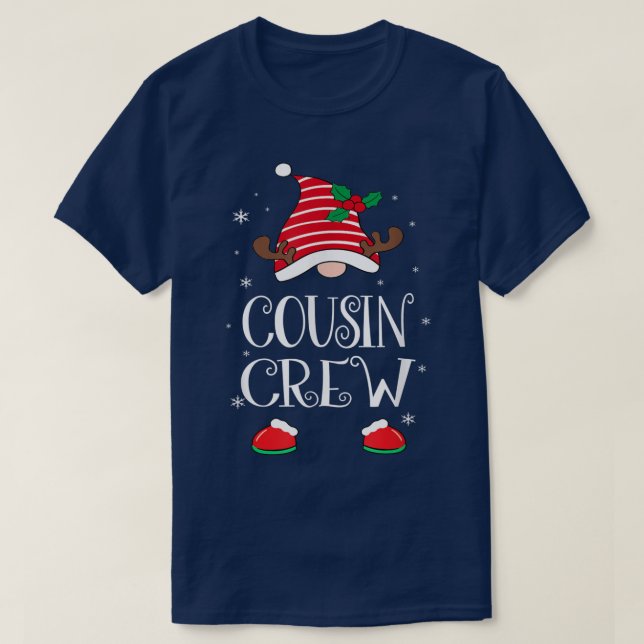 Kids Cousin Crew Gnome Reindeer Christmas Gnome Fa T-Shirt (Design Front)