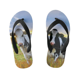 Kids Cow  Flip Flops