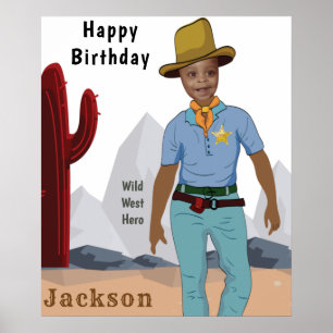 Kids Cowboy Special Sheriff Original ADD Photo Poster